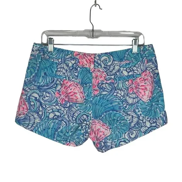 Lilly Pulitzer shorts Women's size 6 Walsh seashell Blue Heaven - Picture 5 of 11